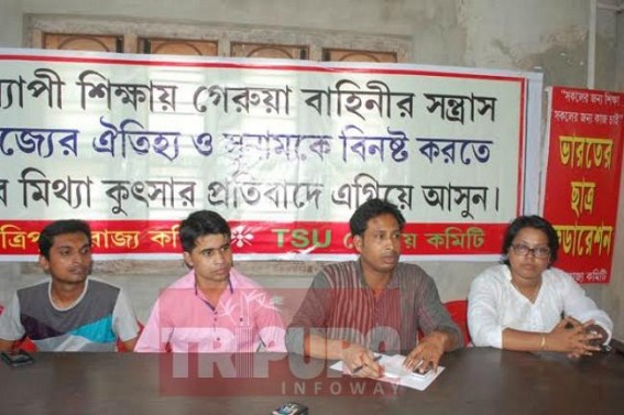 Ruling party using Students in political campaign in the name of Student council to beat BJP and RSS Ruling party using Students in political campaign in the name of Student council to beat BJP and RSS